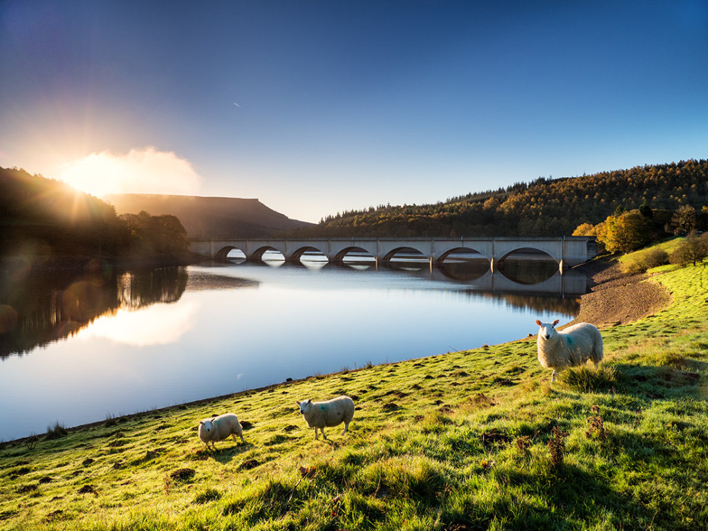 Sunrise over Ladybower