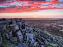 Fire over Stanage