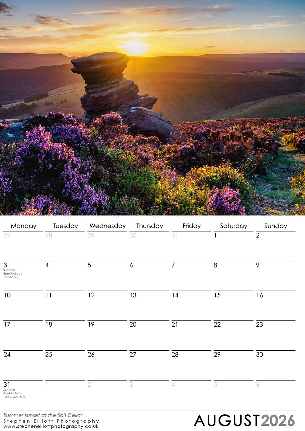 August 2026 - Summer sunset at the Salt Cellar