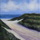 Gentle Breezes Gentle breezes sand dunes oil painting by Dawn Rodger