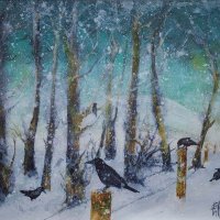 Crow in the Snow 2