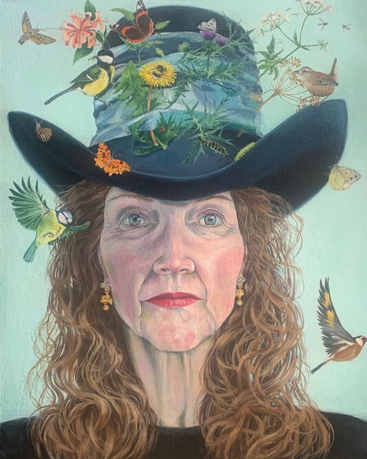 Self Portrait - The Painter and Her Muses.