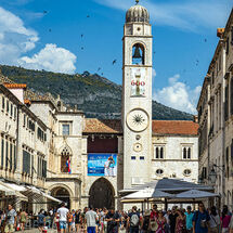 4130-Dubrovnik Stradun Clocktower