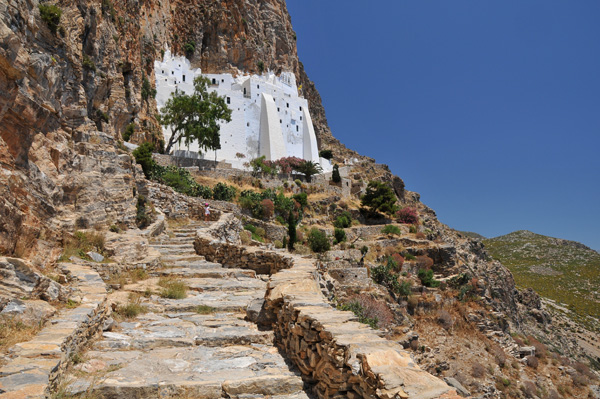 Steps to Hozoviotisa Monastery, Amorgos