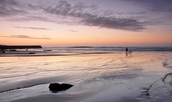 An Evening Walk on the Beach