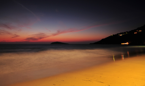 Evening Beach Light
