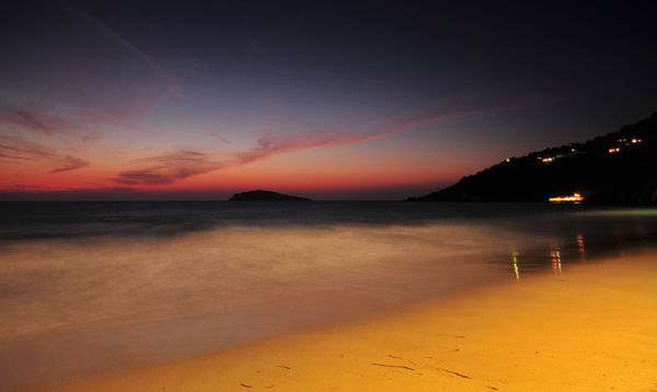 Evening Beach Light