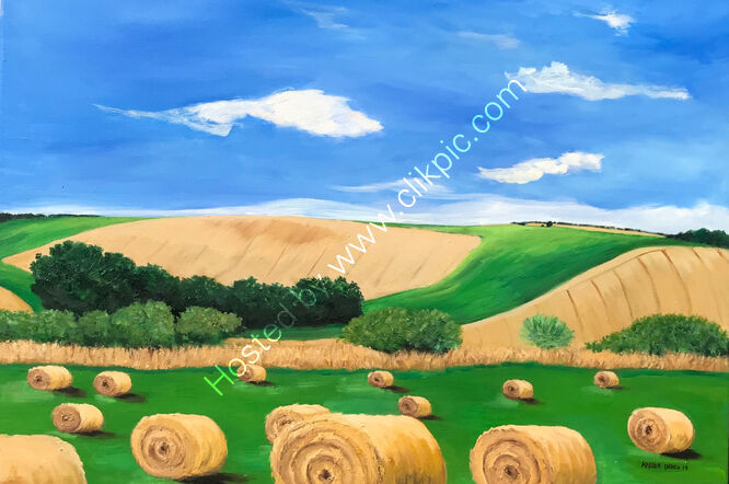 "Haybales at Amberley"