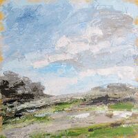 November - A Quiet Month. 60x60 acrylic