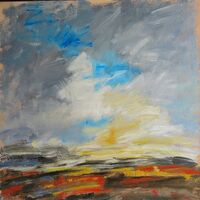 Apricity/ Warmed by the Winter Sun 70x70x4