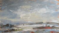 Winter Calling 70x40x4cm acrylic