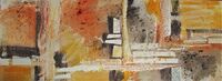 Quandary 21x57 fusion on watercolour paper