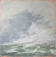 Rough Seas 60x60cm oil on canvas