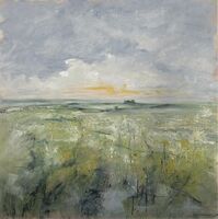 Fallow fields 79x79cm oil on canvas.