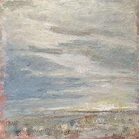 Twilight 60x60x4 oil on canvas