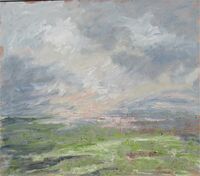 The Big Field- Evening67x76cm oils on canvas