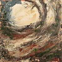 Midday- The old Claypit 27x27cm. oil on canvas