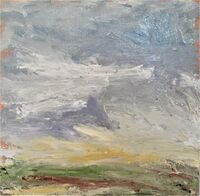 Yellow Cloud oil on canvas 27x27 cm