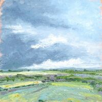 Gathering Storm 50x50x2cm. oil on canvas
