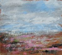 Fallow Field 80x90x4 mixed media