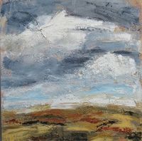 Autumn Equinox 50x50 cm. mixed media on canvas.