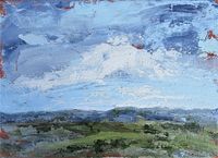 Hampshire Landscape 29x41x1 acrylic based Mixed Media