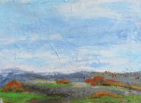 Autumn Fire 29x40x2 cm mixed media