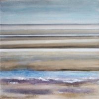 Ebbing Tide Camber Sands 60x60 cm. acrylic on canvas