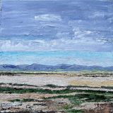 Heading for the Hills 30x30cm. acrylic on canvas