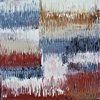 Warm Sensations 25x25x4cm. framed acrylic