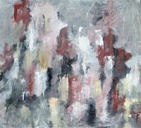 In Two Minds 90x90cm. acrylic