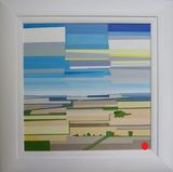 Summer Fields 42 x 43 cm.  acrylic on canvas