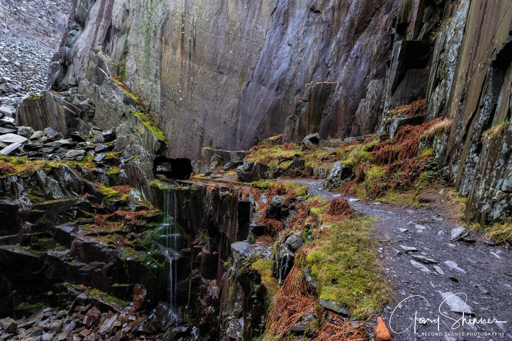 9. The water fall inside Dinorwic