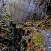 9. The water fall inside Dinorwic