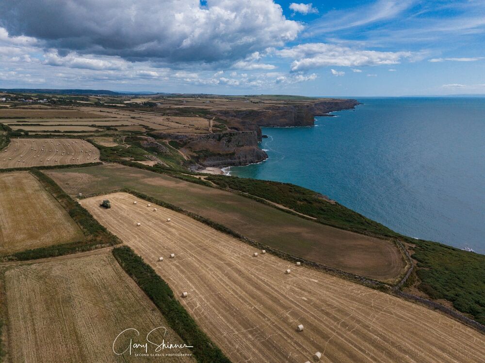 Mewslade Bay view towards