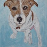 Jack Russell Acrylic Painting