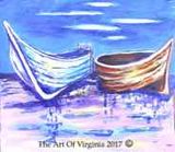 Two Fishing Boats at Night Praiano