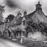 1st (Monochrome)-Castle Coombe Cottages-John Janes