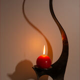 HC Candle and Holder Jeff Ridge