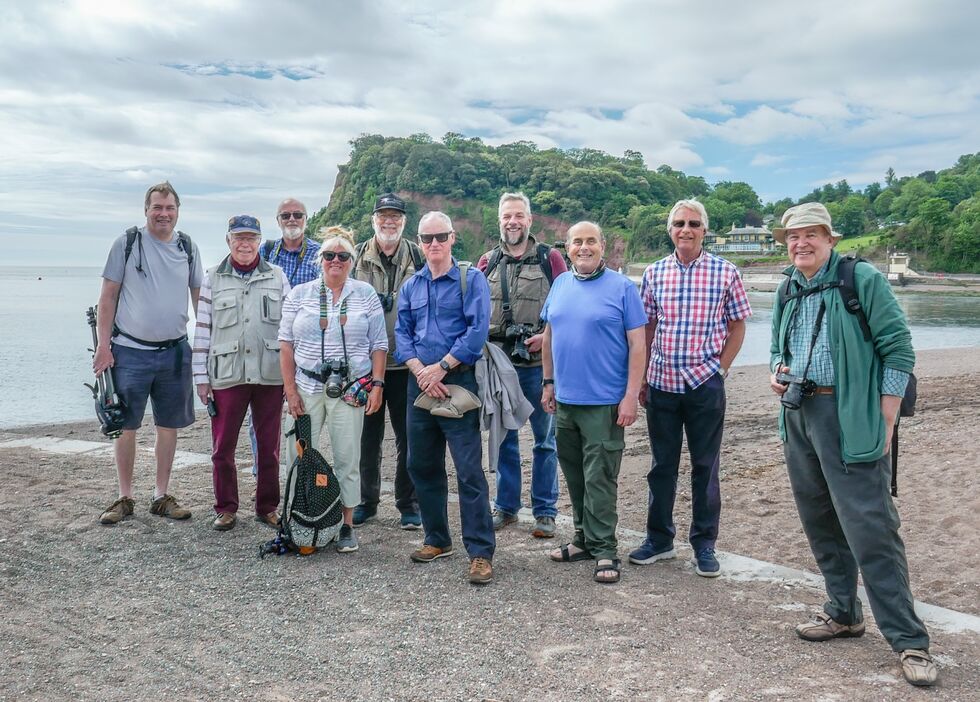From left to right: Brian Sherlow, Bill Nicholls, John Marchbank, Jane Baker, Bob Normand, Steve Jupp, Michael Ginsberg, Ian Hosker, Keith Machin, Mike Hawkridge. Photo Sue Marchbank