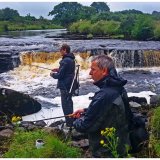 Salmon Fishing in River Easkey