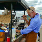 Silver Isobel Francis Making Coffee
