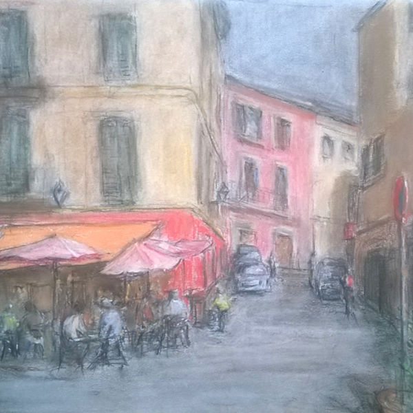 Palma; pastel and charcoal on paper; 43 x 34; FS