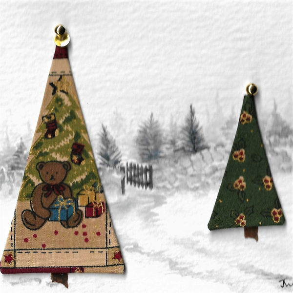 Christmas Woodland; 10 x 10; mixed media NFS