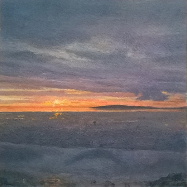Evening, Morecambe Bay; acrylic S