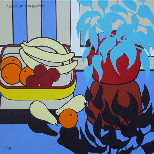 Fruit Bowl; acrylic; 60 x 60 FS