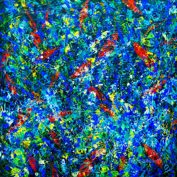 Jardin Majorelle; mixed media; 60 x 60 Sold