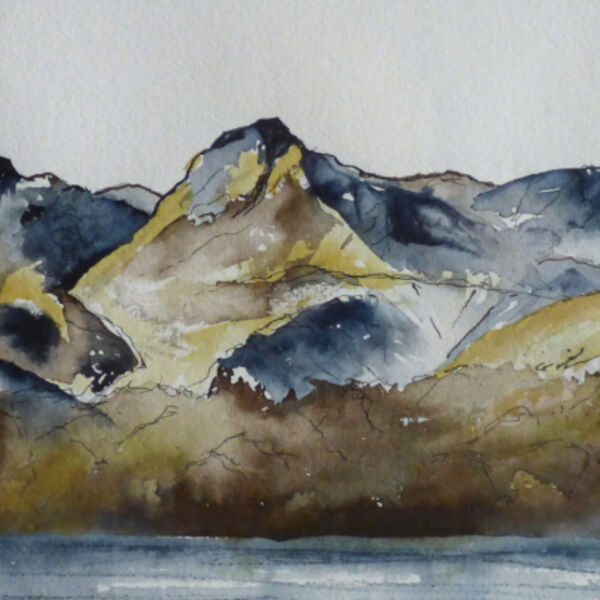 Langdale Pikes over Windermere