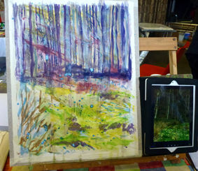 Robert Dutton Workshop, Sue's Work in Progressb
