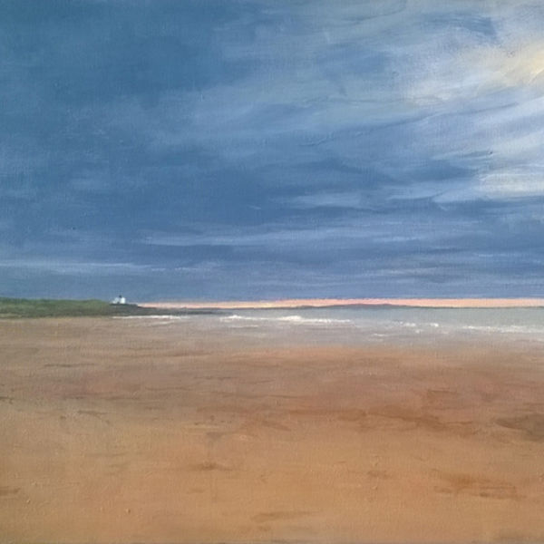 View from Bamburgh; acrylic FS